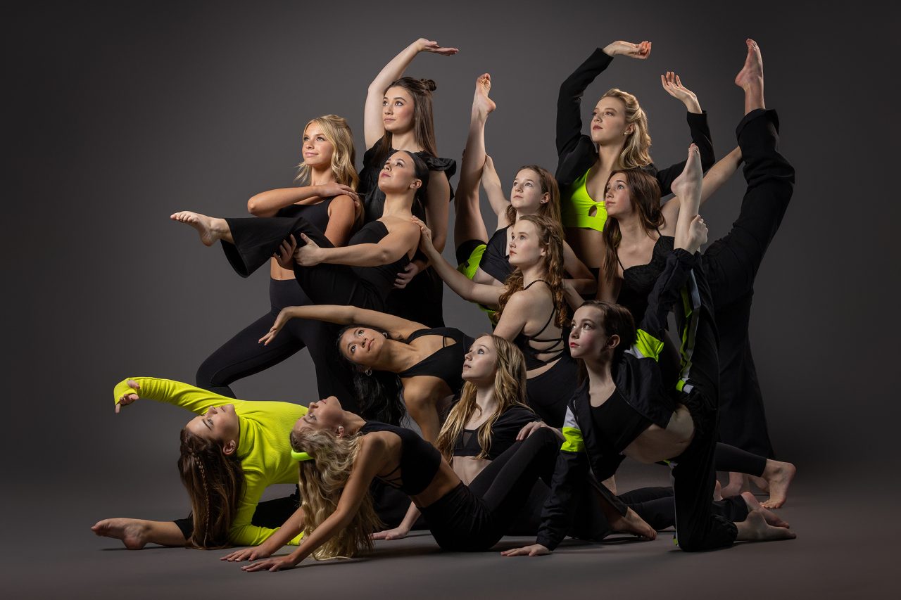ei ambassadors 2023, group dance photo, grey background