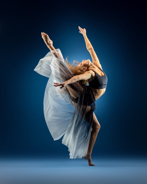 dancer, dance pose, blue, pointe